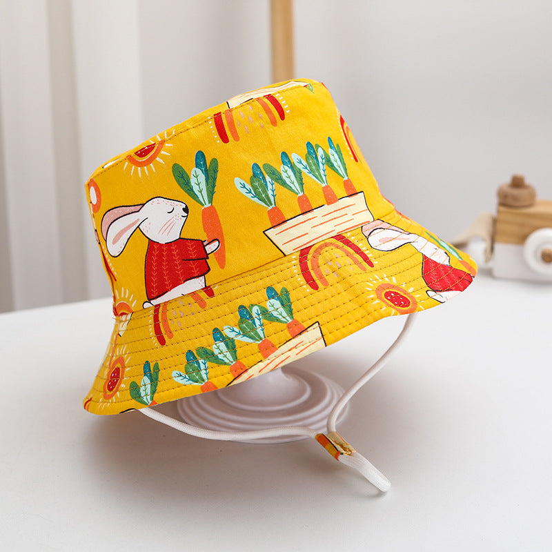 Bucket hat BunnyCarrot Amarillo/54cm : Gorro para niños de 4 a 6 años