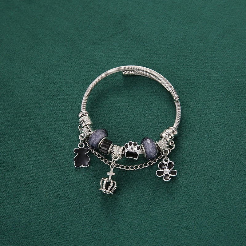 Pulsera Estilo Pandora Touse Azul