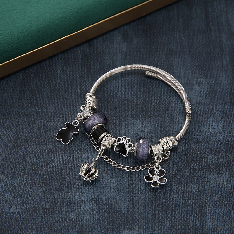 Pulsera Estilo Pandora Touse Azul