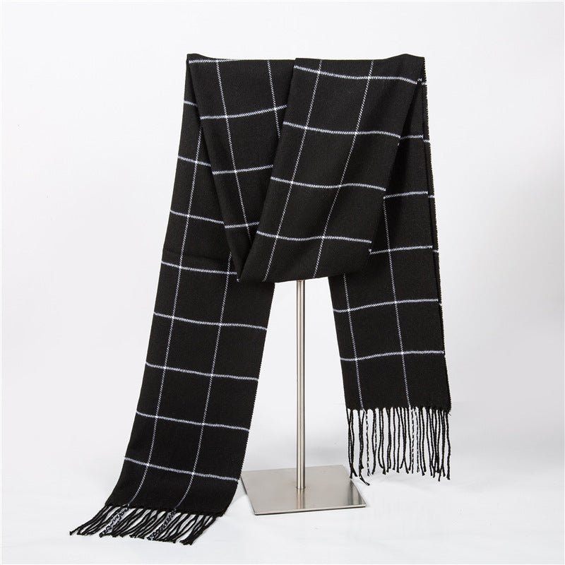 Bufanda Checkmate Negro Unisex - Otoño/Invierno