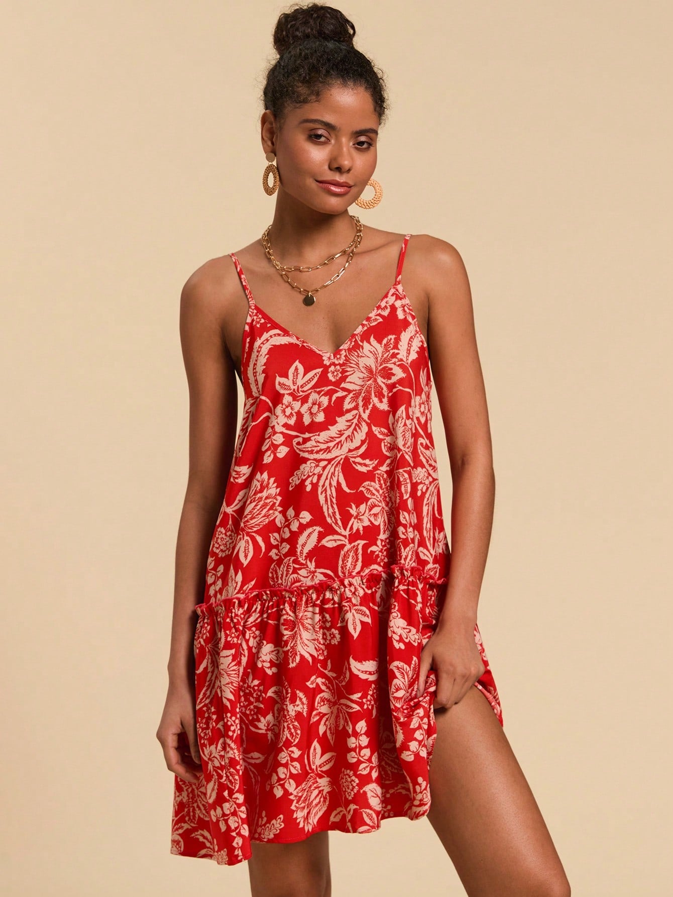 Vestido Clementina de Tirantes con Volante – Talla M