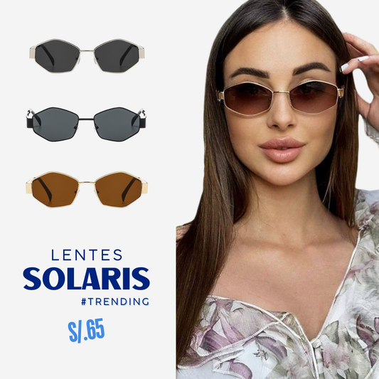 Lentes de Sol Solaris Hexagonales