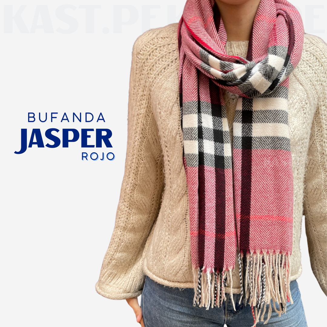 Bufanda Jasper a Rayas | Rojo