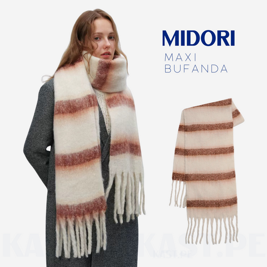 Bufanda Chalina Midori Maxi de rayas