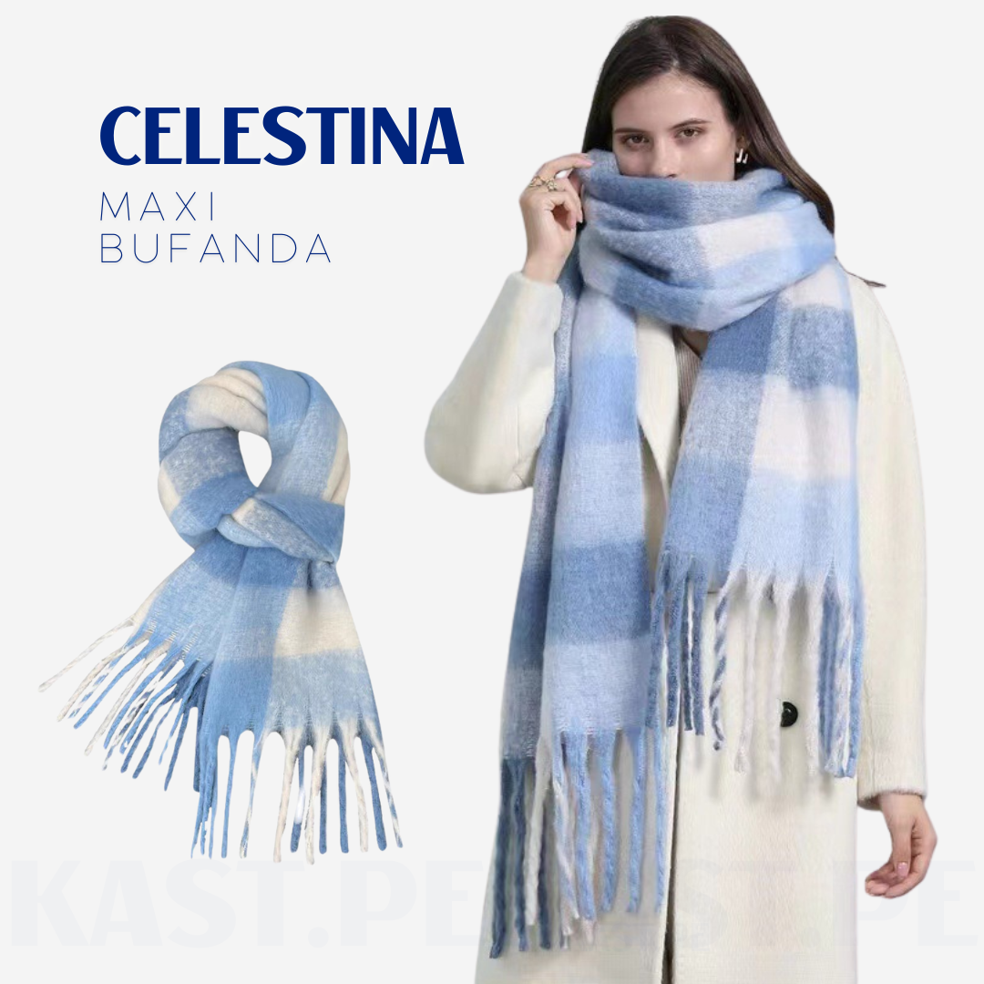 Maxi Bufanda Largo Celestina para hombre y mujer