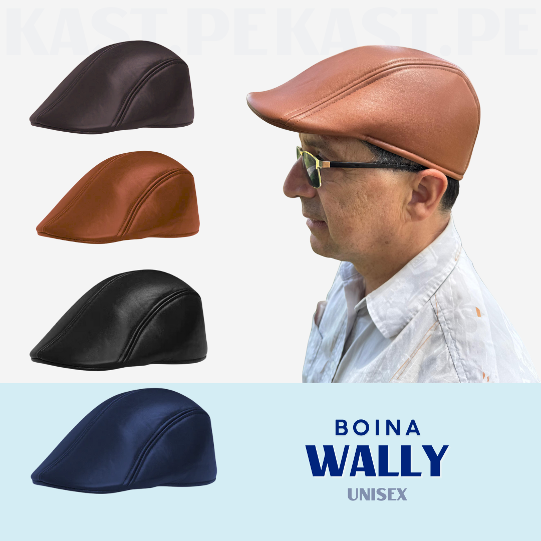 Boina Wally Unisex en cuero PU