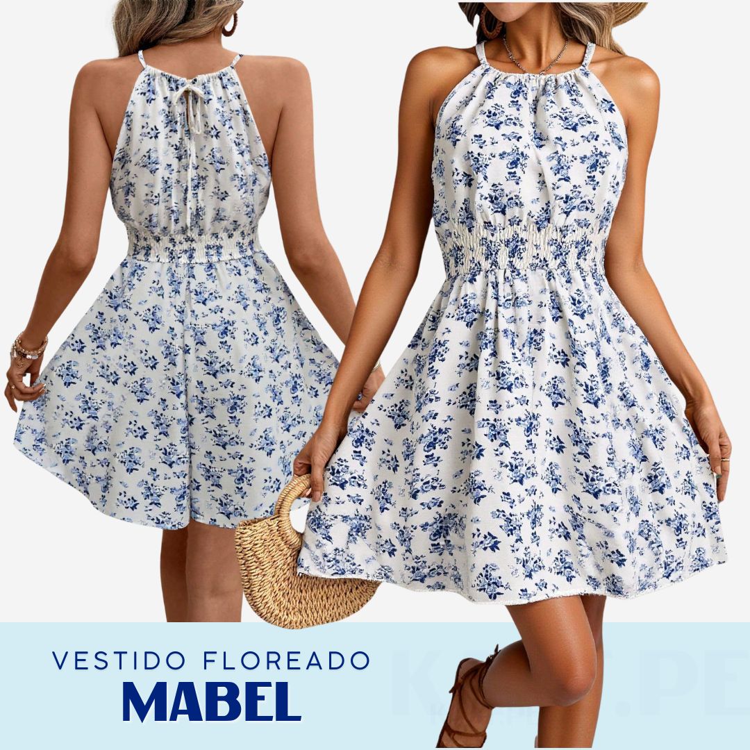 Vestido Mabel Floreado en Tonos Cálidos – Talla M