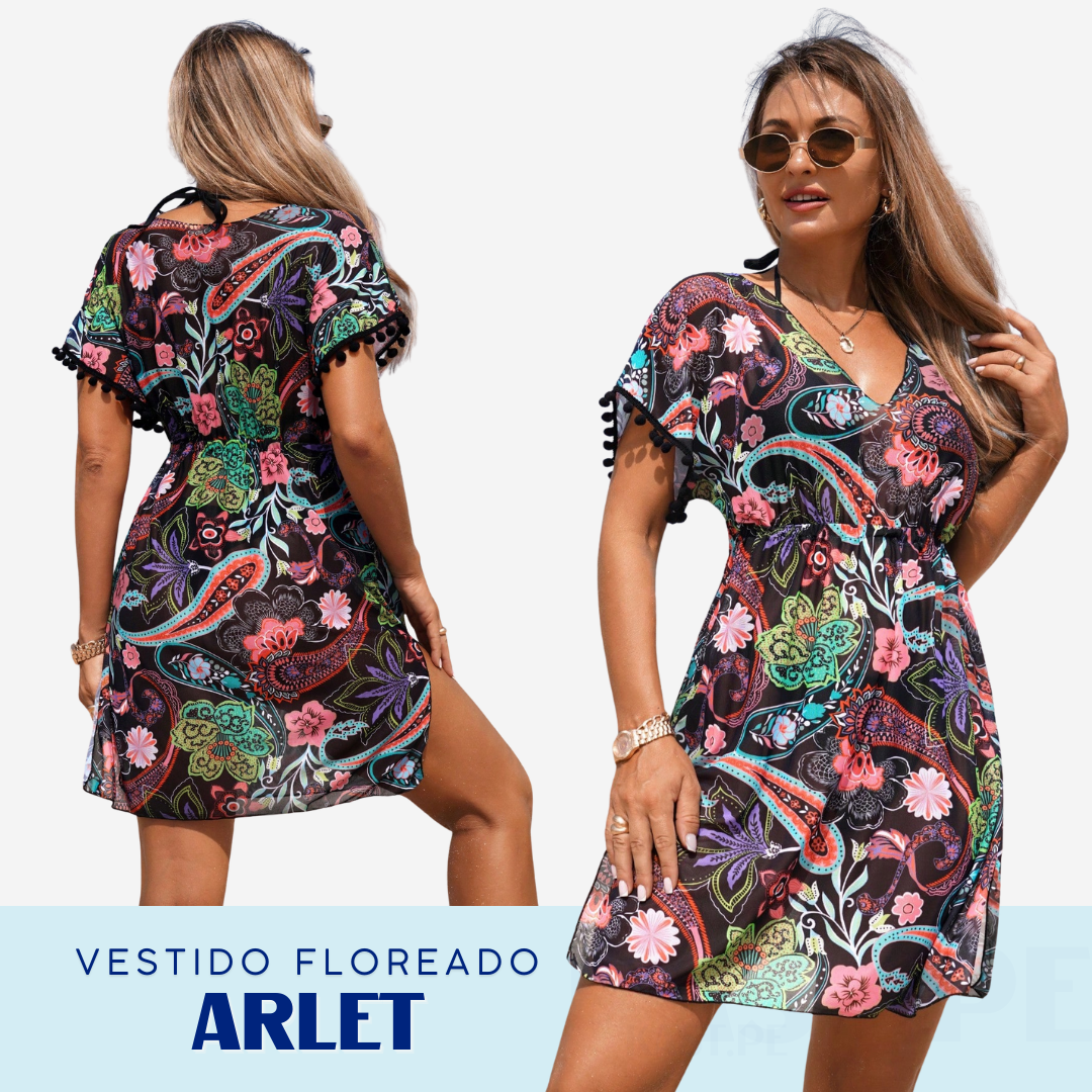 Vestido Paisley Multicolor Nuevo Arlet – Talla M