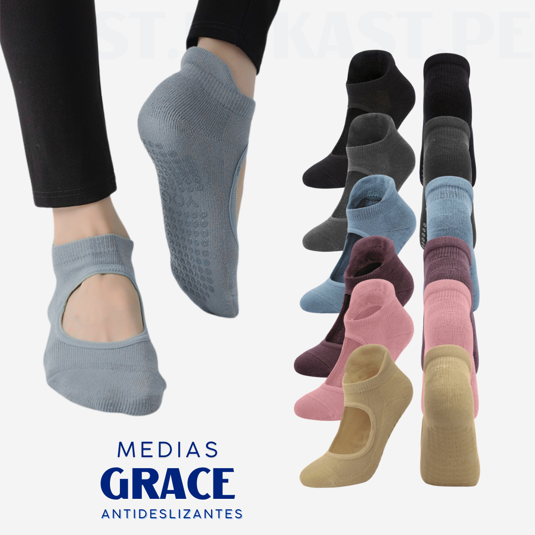 Medias Antideslizantes Grace de Yoga - Pilates - Gym