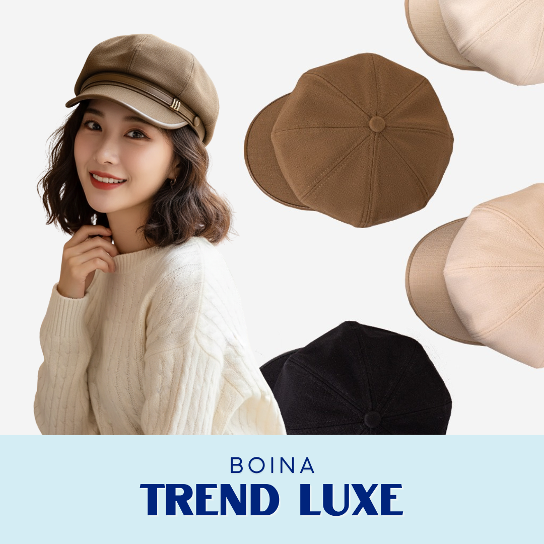 Boina Trend Luxe con detalles en cuerina para mujer | Talla M