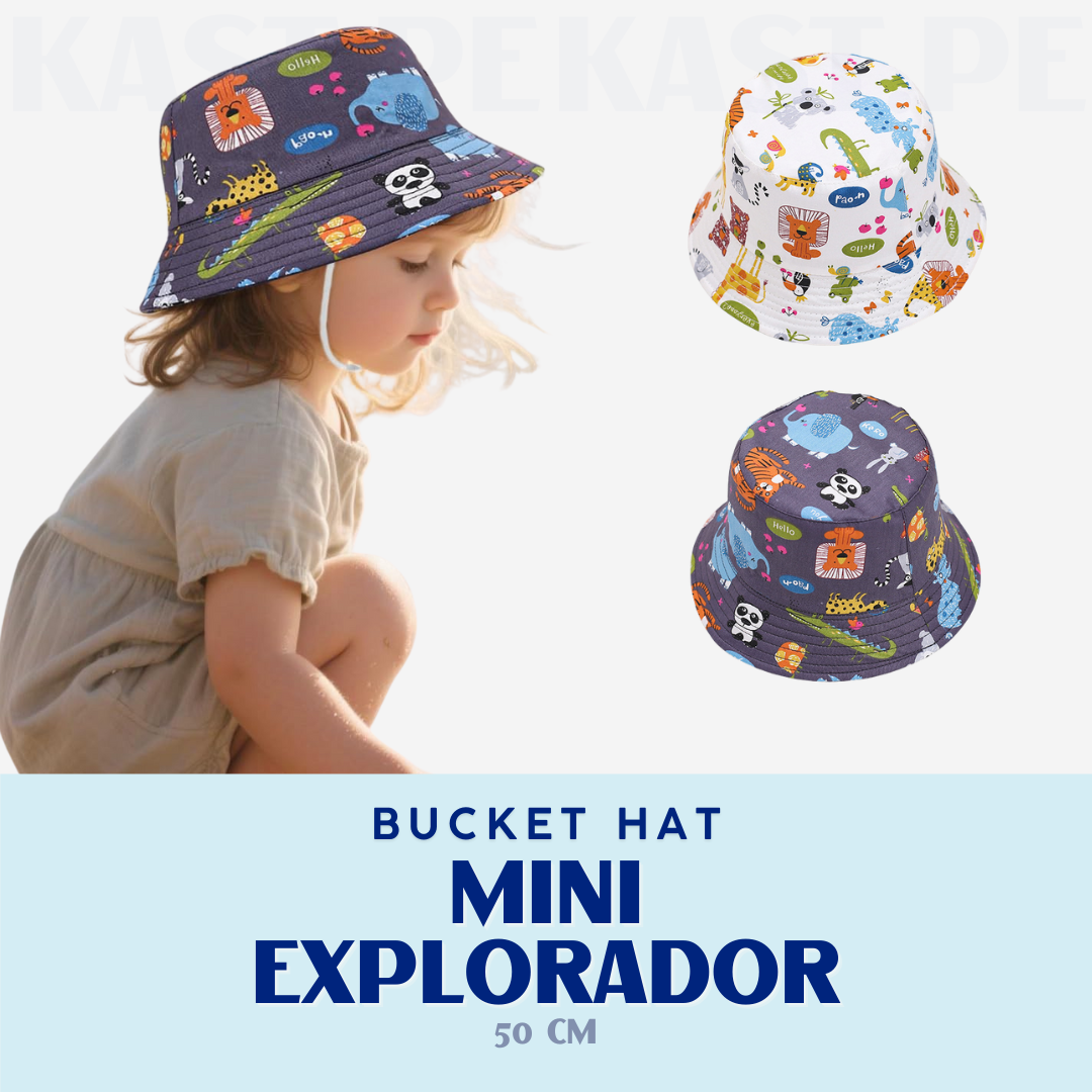 Bucket hat Mini Explorador 50cm Gorro para niños de 9 meses a 2 años