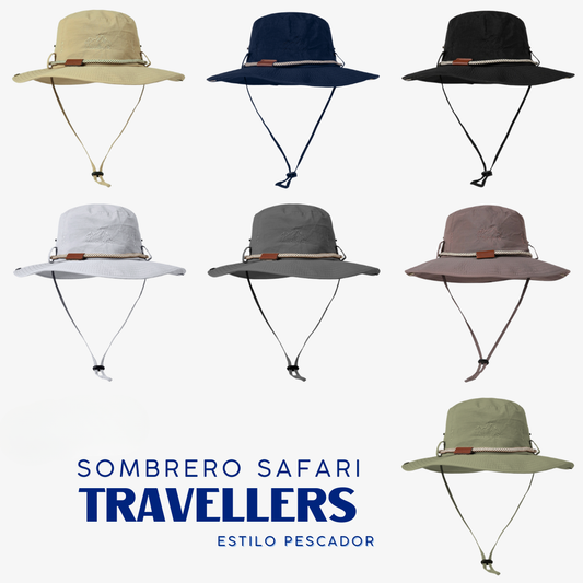 Travellers Cordón Sombrero Safari de pesca