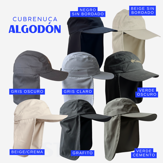 Cubrenuca Algodón Sombrero de protección solar