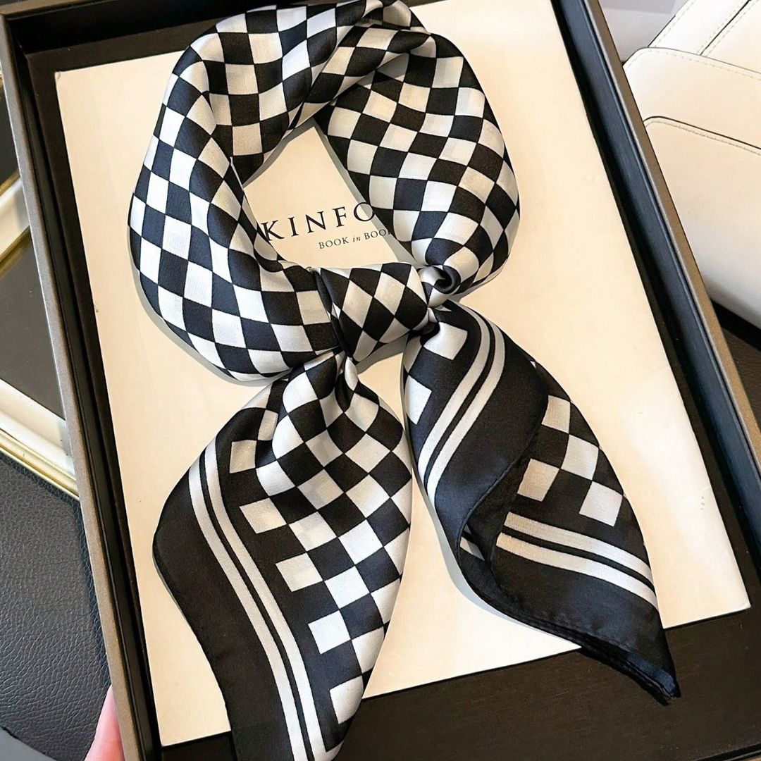 Pañoleta Bandana Pañuelo Chess estampado Ajedrez de 70x70cm