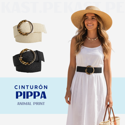 Cinturón elástico Pippa con hebilla Animal Print