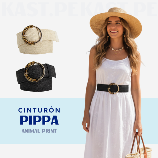 Cinturón elástico Pippa con hebilla Animal Print