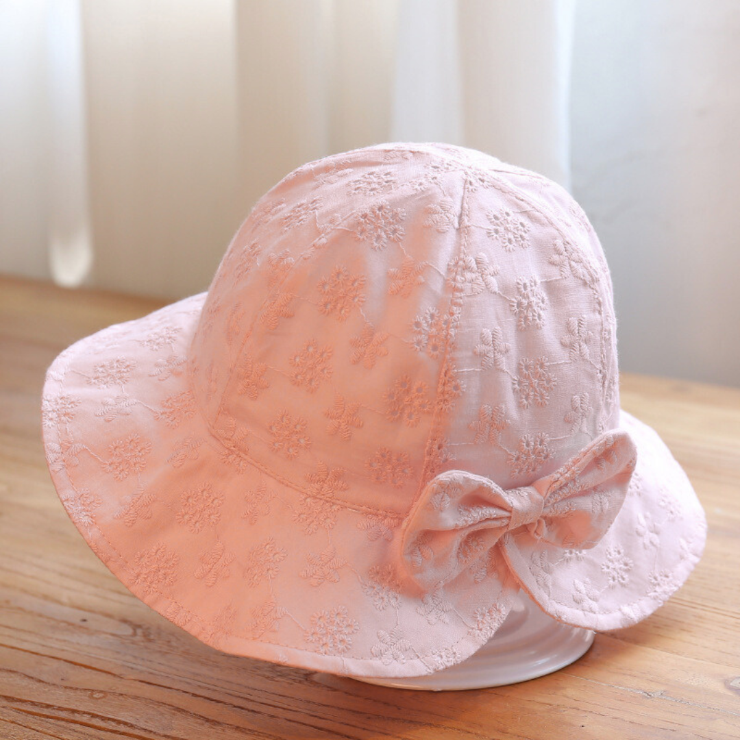 Sombrero Aitana con lazo 48cm: para niñas de 6 meses a 2 años