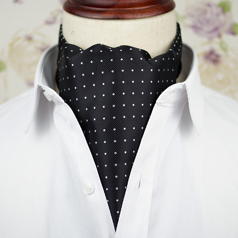 Corbata Bufanda Hombre Boda Tompson - Negro