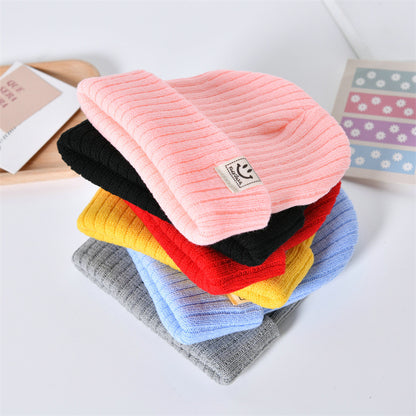 Beanie Cartoons de Lana Suave para Bebés 48cm | Rosa