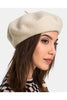 Cargar imagen en el visor de la galería, Boina Francesa de lana para Mujer Blanco