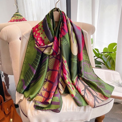 Pashmina Satinada Cuento de Hadas de Seda Satinada diseño exclusivo