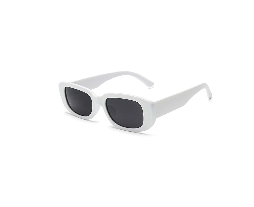Gafas Lentes de Sol redondeadas Retro - Modelo Moore Blanco + Estuche