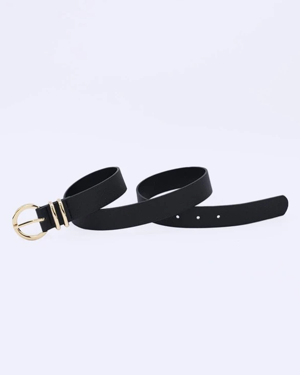 Cinturón para Mujer Modelo Dobble Negro - Talla M
