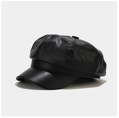 Boina Jordana Cuero PU para mujer