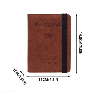 Porta Pasaporte Camel RFID BLOCKING