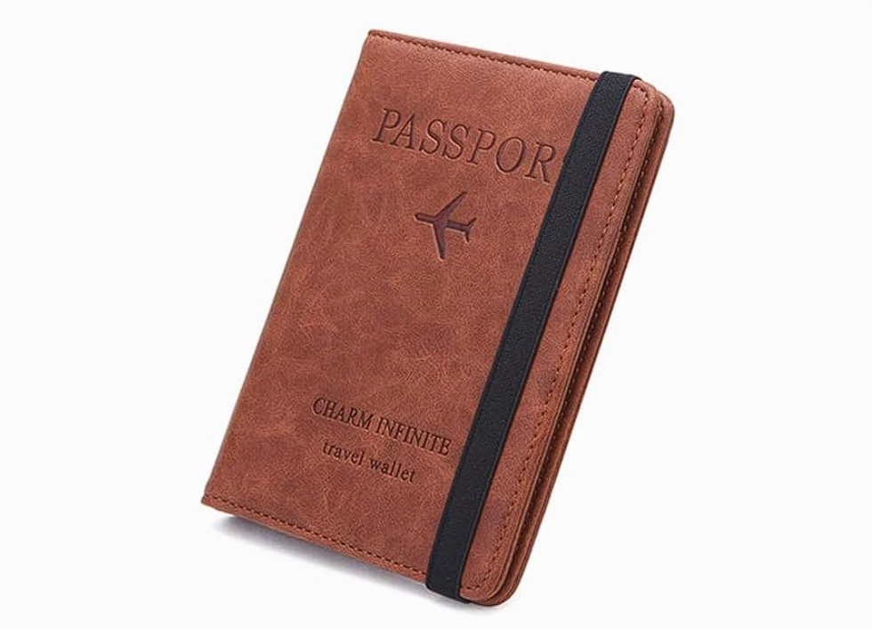 Porta Pasaporte Camel RFID BLOCKING