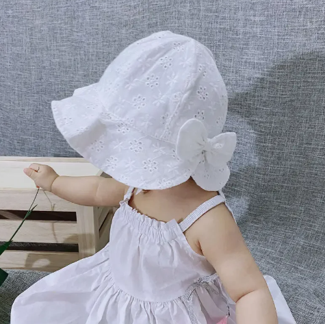 Sombrero Aitana con lazo 48cm: para niñas de 6 meses a 2 años