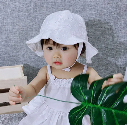 Sombrero Aitana con lazo 48cm: para niñas de 6 meses a 2 años