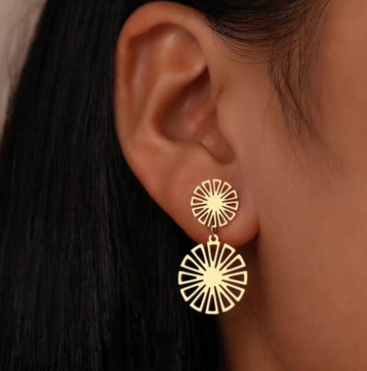 Aretes de acero Sunflower