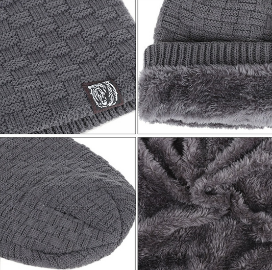 Beanie Ryan con polar interior | Gris