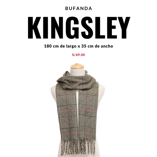 Bufanda Kingsley Chalina hombre Beige Multicolor