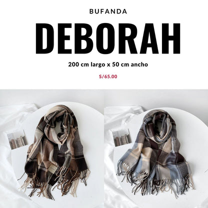 Bufanda Deborah Estampado de Cuadros