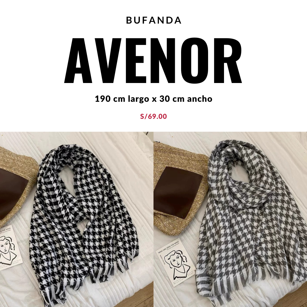 Bufanda Chalina Avenor Unisex de patrón