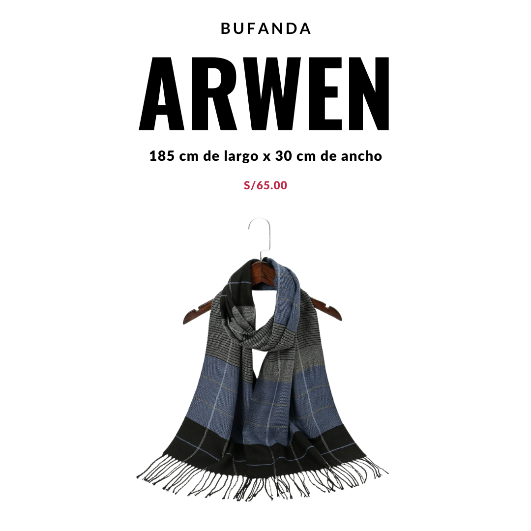 Bufanda Arwen Unisex a Cuadros | Multicolor