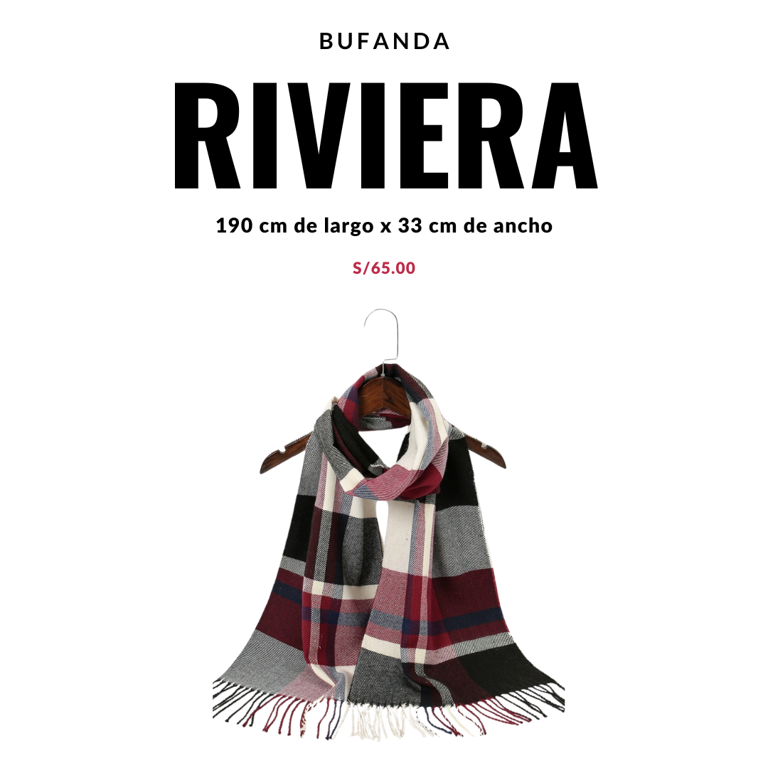 Bufanda Riviera Unisex a Cuadros | Multicolor