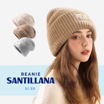 Beanie Santillana Gorro Grueso para Mujer
