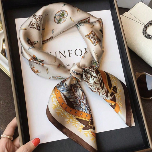 Pañoleta Bandana Pañuelo Latte de 70x70cm