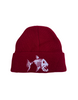 Beanie Pescay Rojo Chullo con diseño de Pescado Diabólico