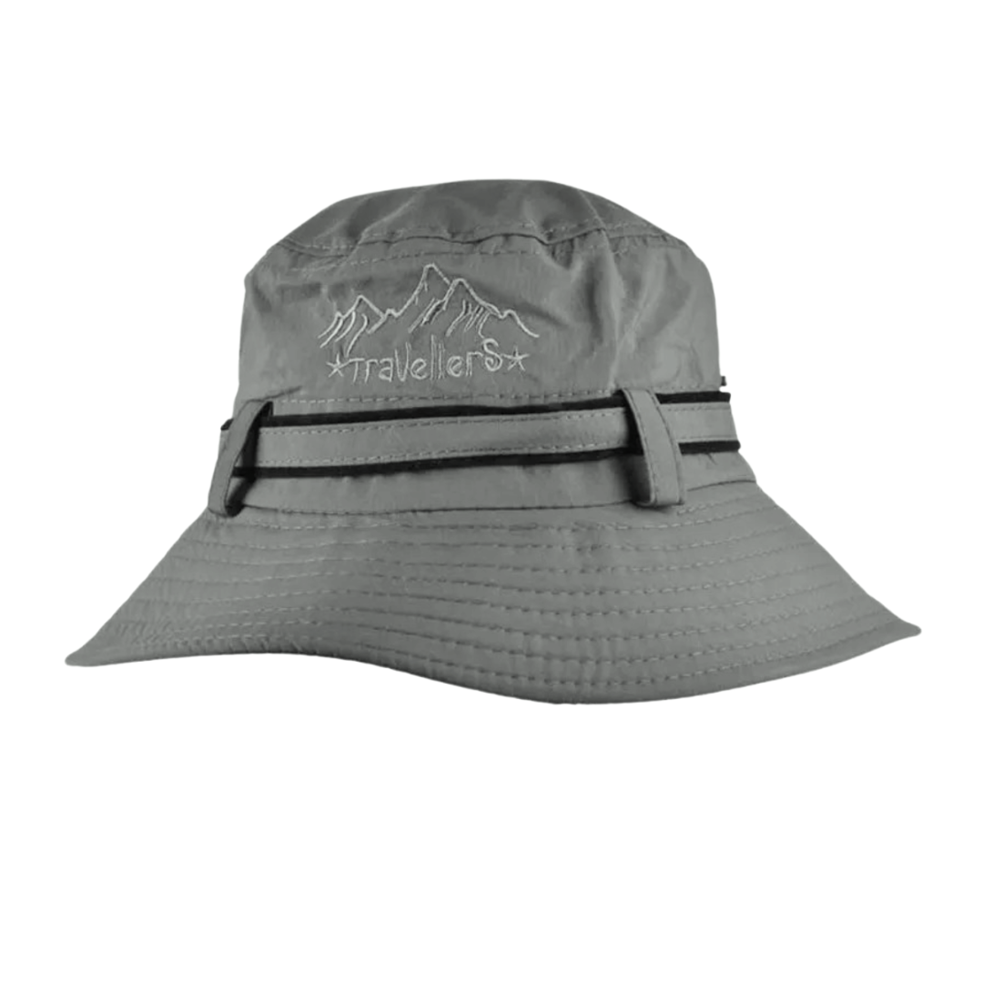 Travellers Cinta Sombrero Safari de pesca - Gris verdoso