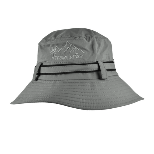 Travellers Cinta Sombrero Safari de pesca - Gris verdoso