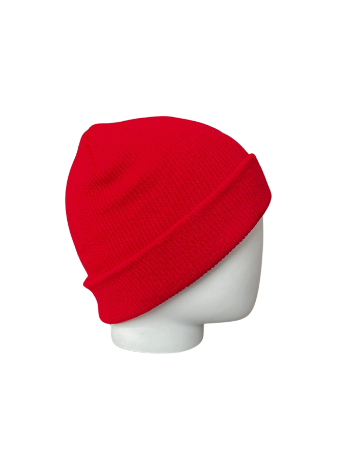 Beanie Ceñido Gorro Unisex - Rojo