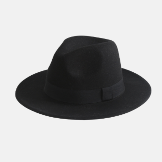 Sombrero Santiago Unisex de Fieltro Negro | 57cm