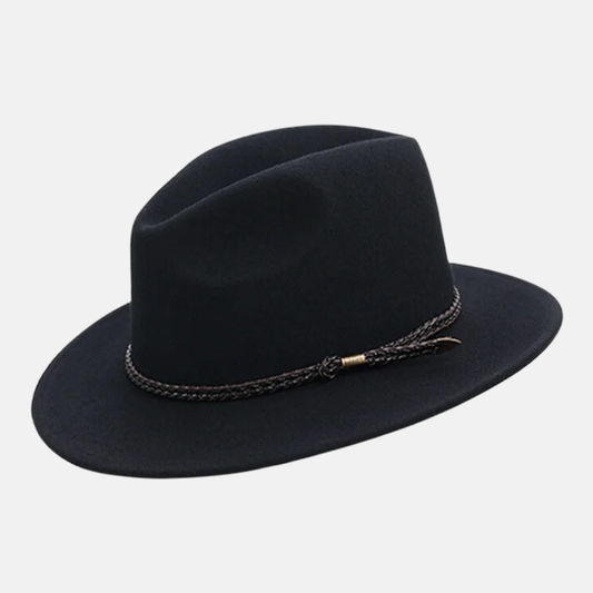 Sombrero Vaquero Unisex de Pana Negro - 59cm