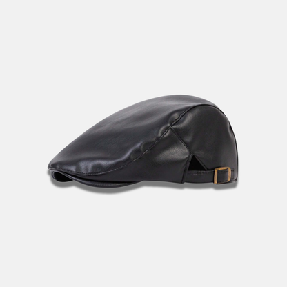 Boina Randy Cuero PU con correas | Negro