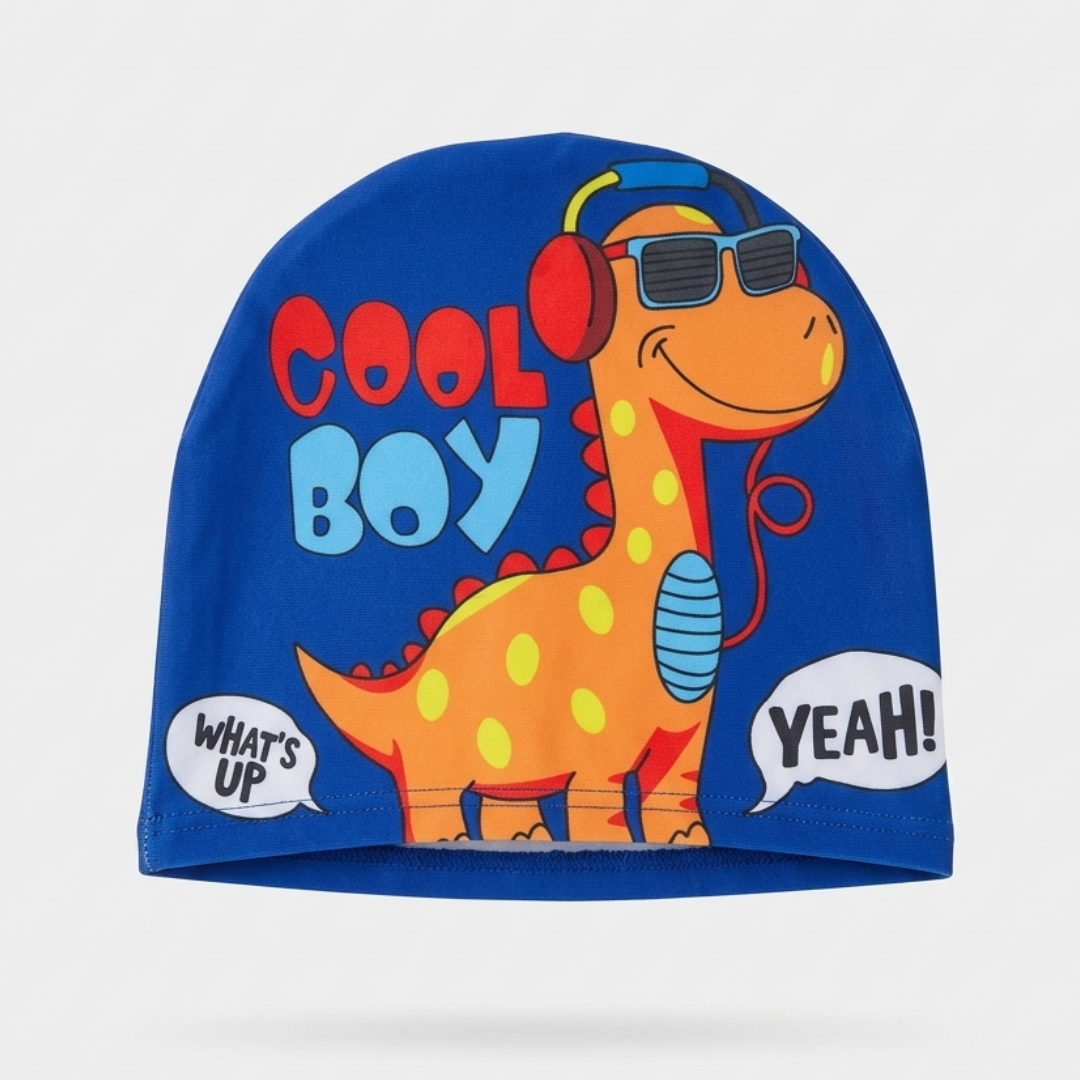 Gorro Natación Cool Boy Azul: para niños de 9 - 12 meses (40 cm)