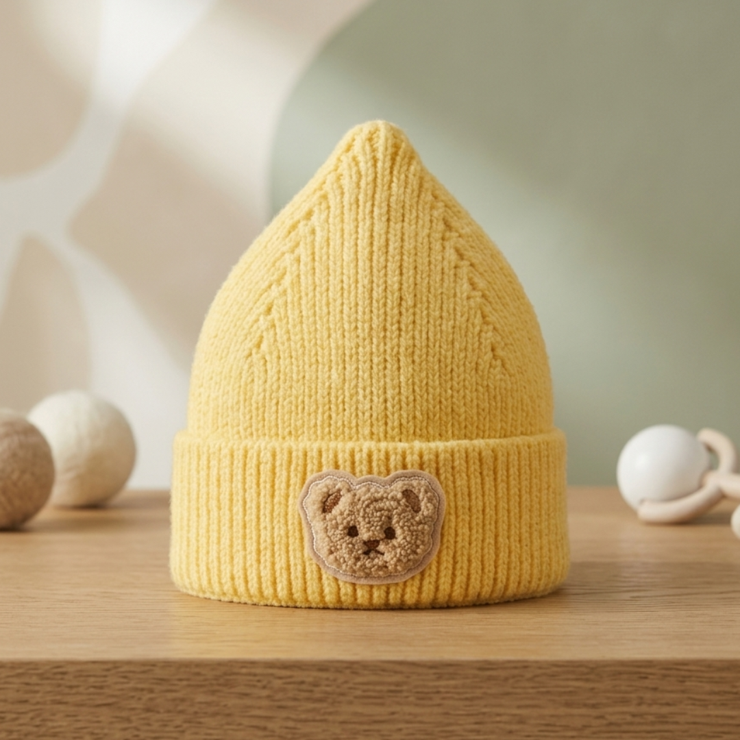 Gorro Beanie Rocky para niños de 5 a 8 años | Amarillo